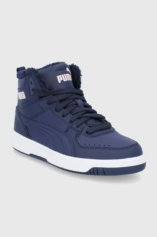 Παιδικά παπούτσια Puma Puma Rebound Joy Fur Jr σκούρο μπλε