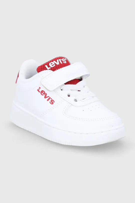 Παιδικά παπούτσια Levi's λευκό