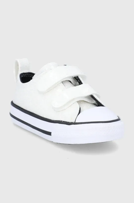 Παιδικά πάνινα παπούτσια Converse CHUCK TAYLOR ALL STAR 2V ασημί
