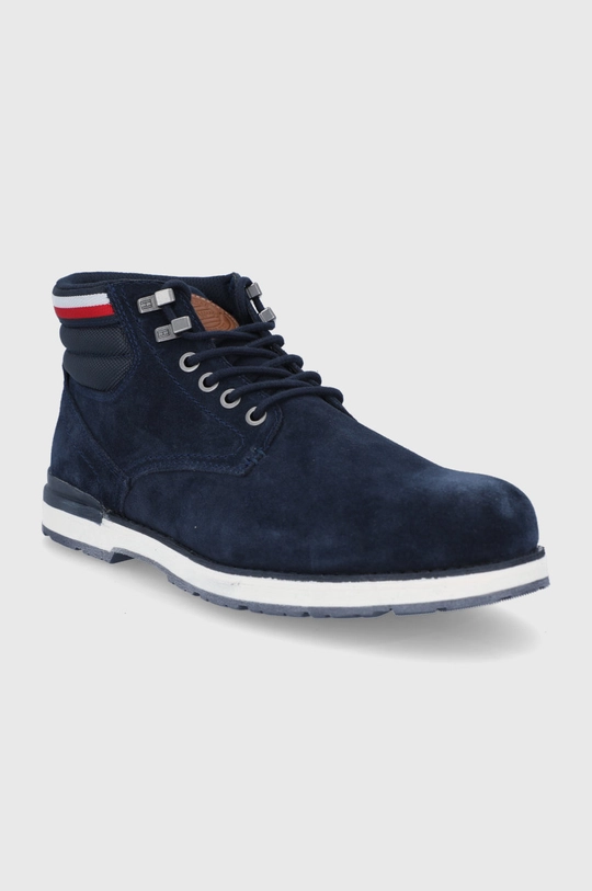 Tommy Hilfiger Buty zamszowe FM0FM03817 granatowy