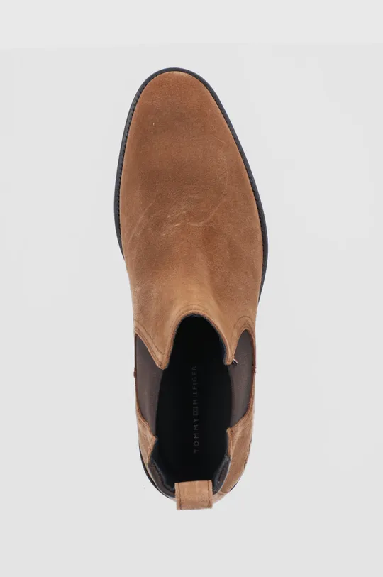 hnedá Semišové topánky Chelsea Tommy Hilfiger