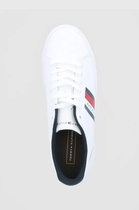 λευκό Δερμάτινα παπούτσια Tommy Hilfiger