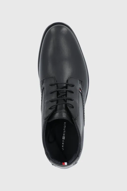 fekete Tommy Hilfiger bőr cipő