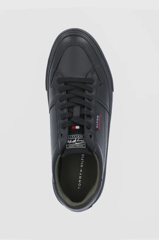 μαύρο Δερμάτινα παπούτσια Tommy Hilfiger