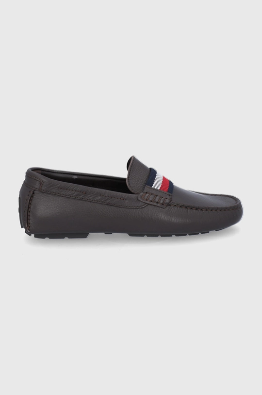 rjava Usnjeni mokasini Tommy Hilfiger Moški