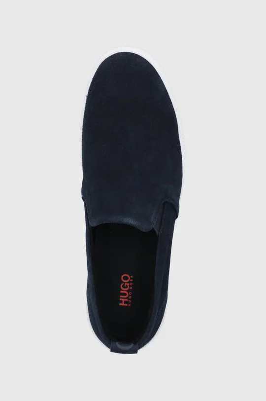 σκούρο μπλε Δερμάτινα ελαφριά παπούτσια Hugo