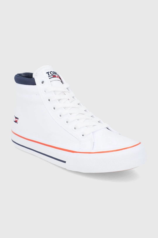 Tommy Jeans Buty skórzane EM0EM00803.YBR biały