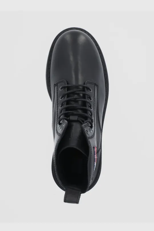 μαύρο Δερμάτινα παπούτσια Tommy Jeans