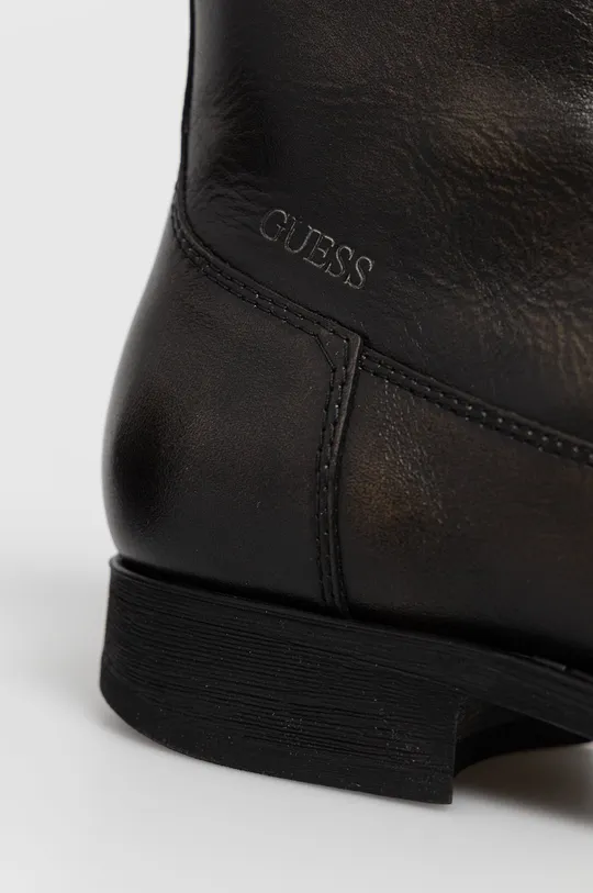 чорний Шкіряні черевики Guess