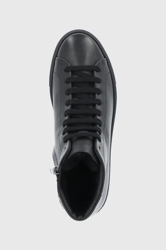 fekete Boss bőr cipő