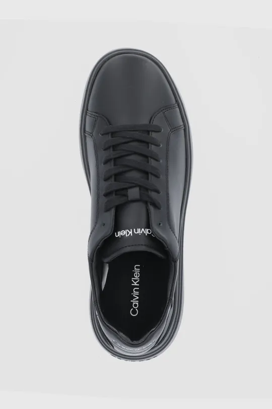 čierna Kožená obuv Calvin Klein