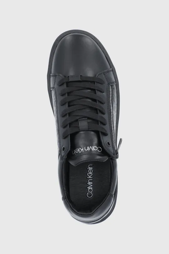 čierna Kožená obuv Calvin Klein