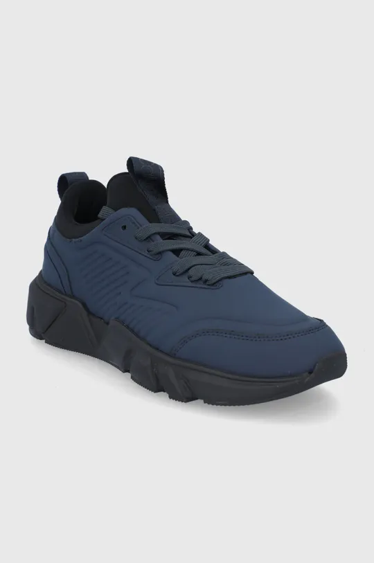 Δερμάτινα παπούτσια Calvin Klein σκούρο μπλε