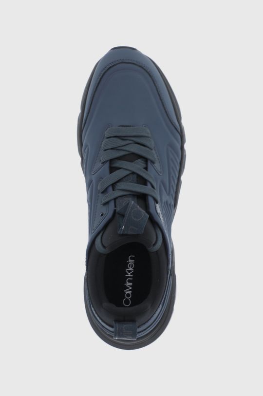námořnická modř Kožené boty Calvin Klein