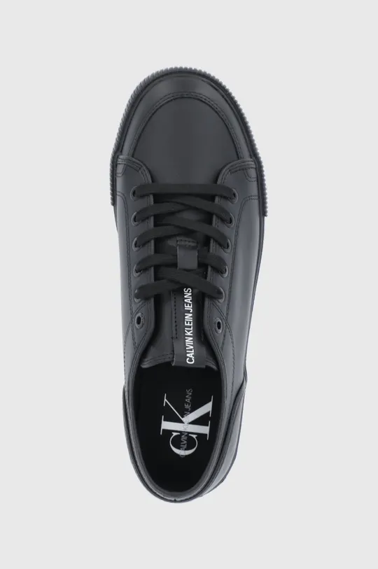 čierna Kožená obuv Calvin Klein Jeans