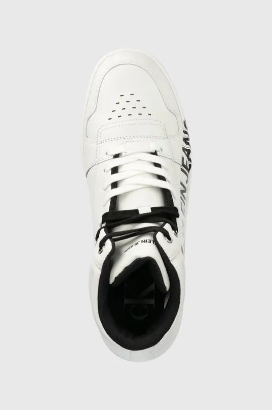 λευκό Δερμάτινα αθλητικά παπούτσια Calvin Klein Jeans