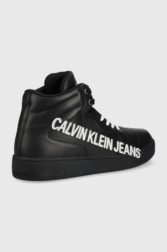 Шкіряні кросівки Calvin Klein Jeans чорний