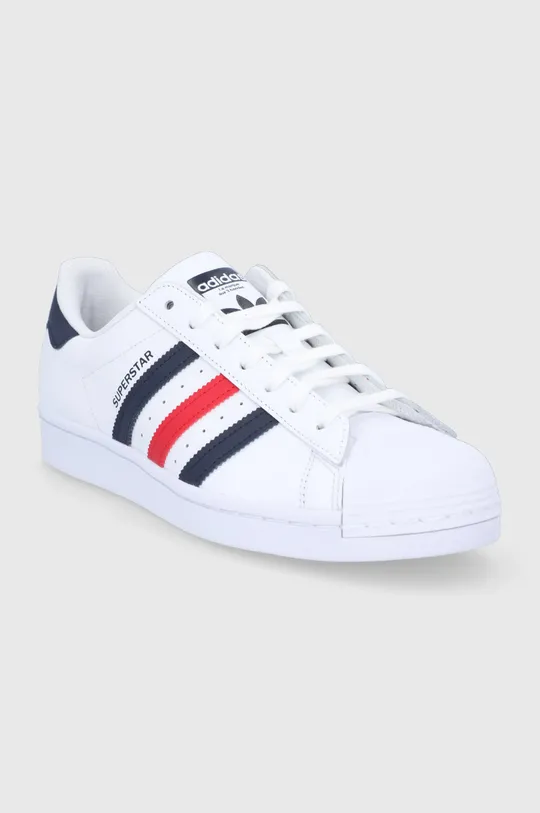 Шкіряні черевики adidas Originals білий