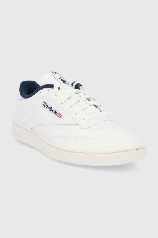Δερμάτινα παπούτσια Reebok Classic CLUB C 85 λευκό