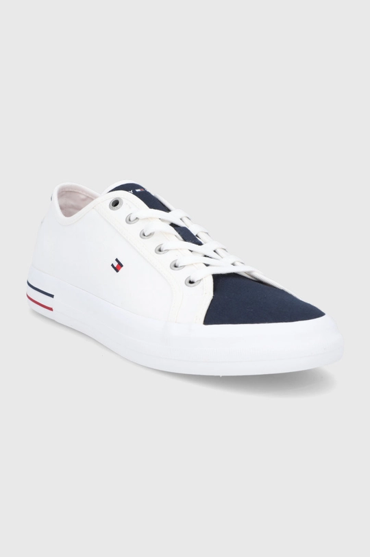 Πάνινα παπούτσια Tommy Hilfiger λευκό