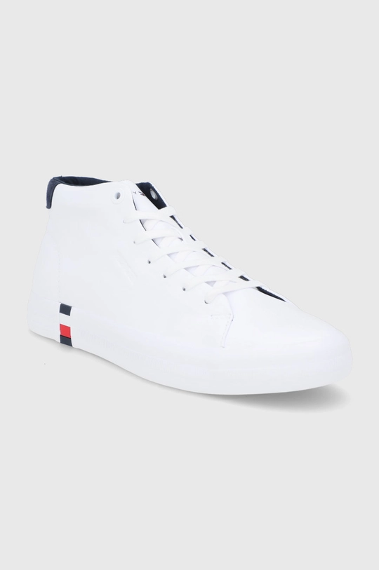 Tommy Hilfiger bőr sneaker fehér