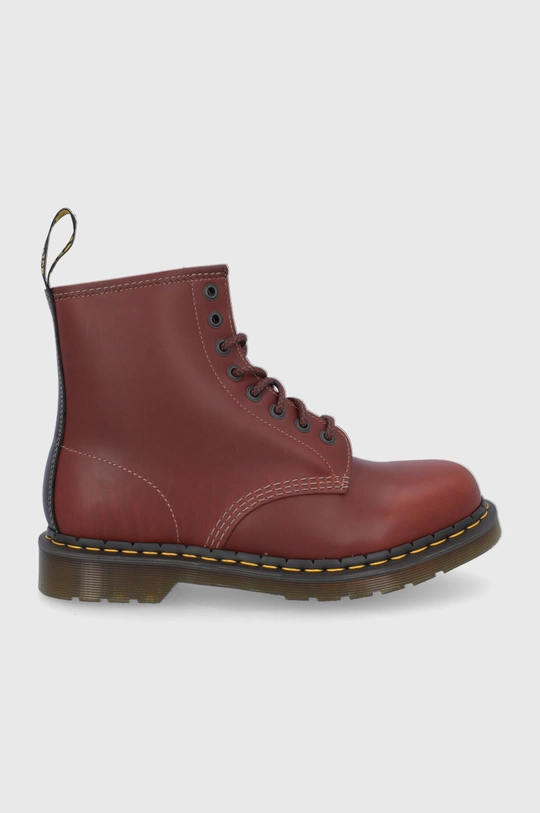 bordowy Dr. Martens buty skórzane 1460 Męski