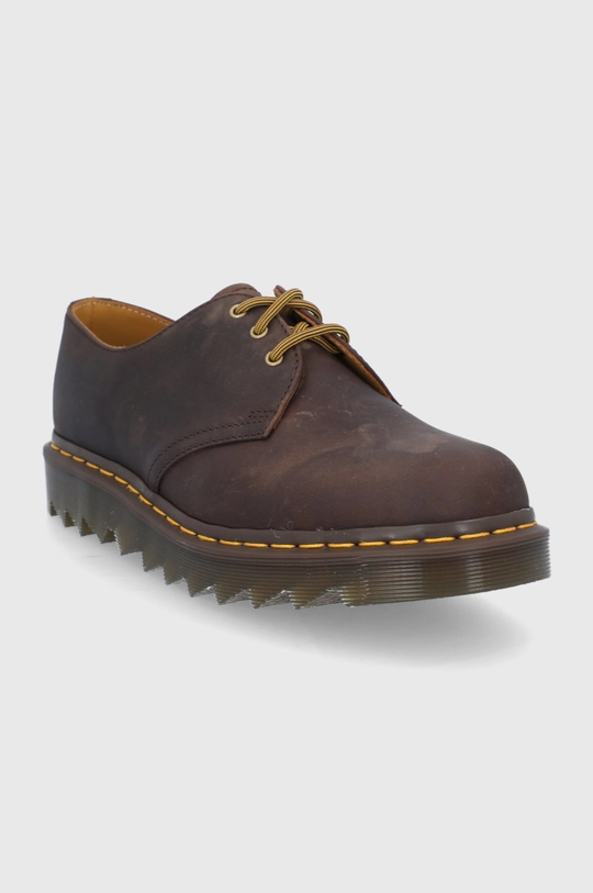 Шкіряні туфлі Dr. Martens 1461 Ziggy коричневий