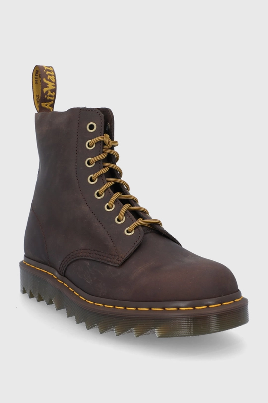 Kožne čizme Dr. Martens smeđa