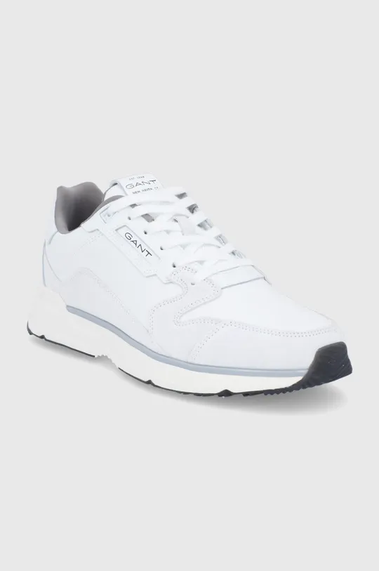 Δερμάτινα παπούτσια Gant Beeker λευκό