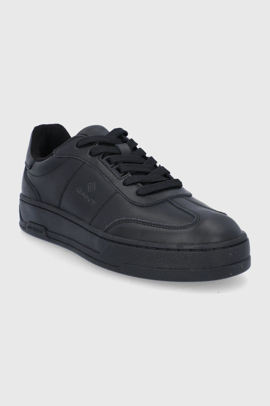 Kožená obuv Gant čierna