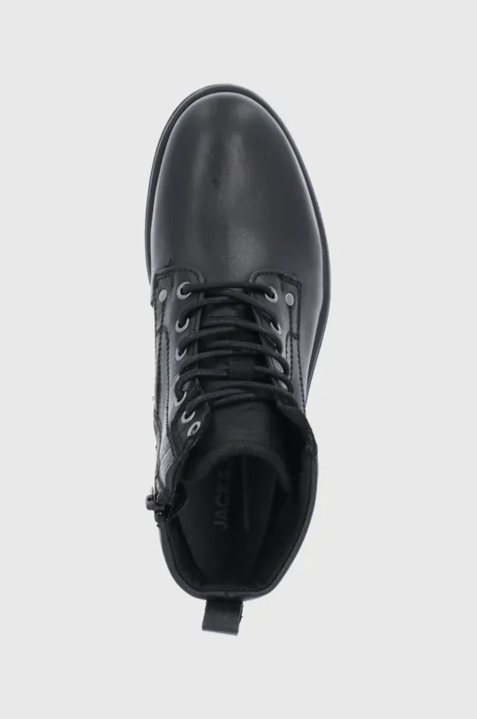 μαύρο Δερμάτινα παπούτσια Jack & Jones
