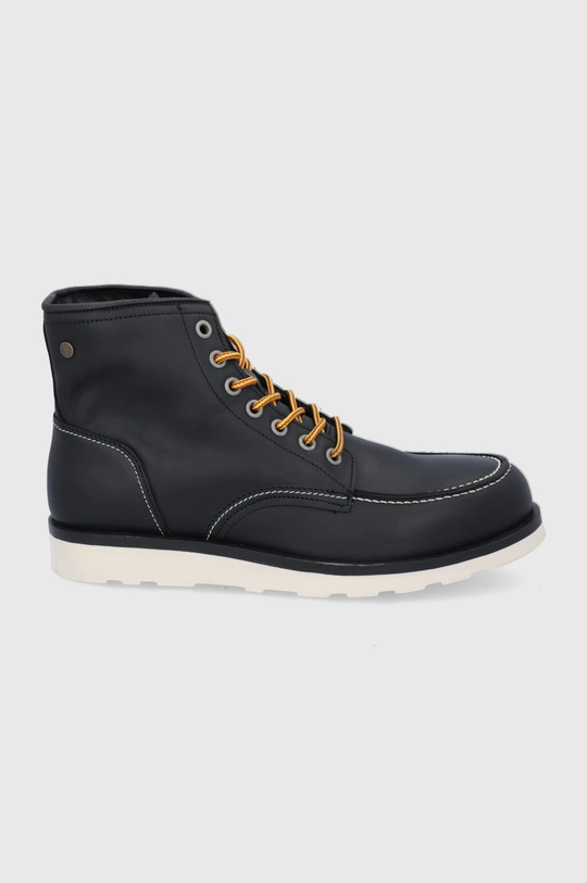 czarny Jack & Jones Buty skórzane Męski