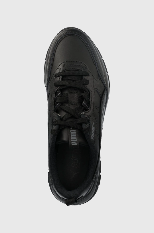 μαύρο Δερμάτινα παπούτσια Puma R78 Trek Lth