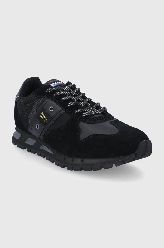 Blauer Buty czarny