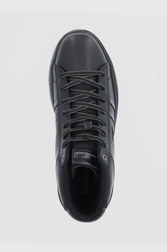 μαύρο Δερμάτινα παπούτσια Trussardi