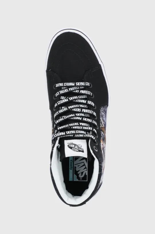 μαύρο Πάνινα παπούτσια Vans SK8-Hi