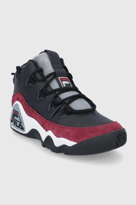 Fila Buty skórzane czarny