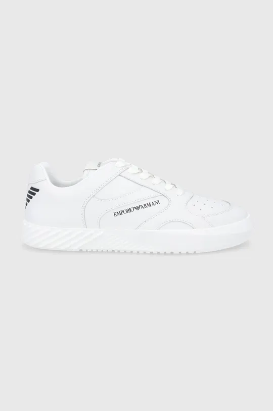 λευκό Δερμάτινα παπούτσια Emporio Armani Ανδρικά