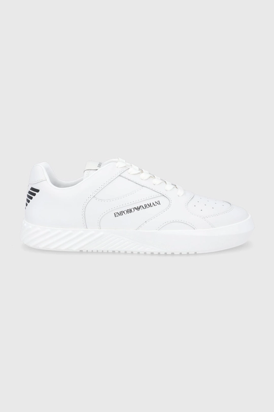 biały Emporio Armani Buty skórzane X4X558.XN012.OFF.WHITE Męski