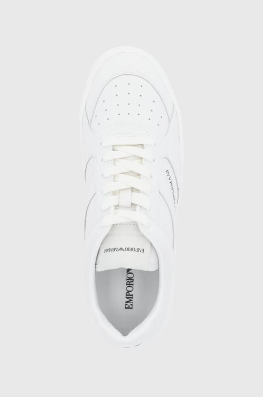 biały Emporio Armani Buty skórzane X4X558.XN012.OFF.WHITE