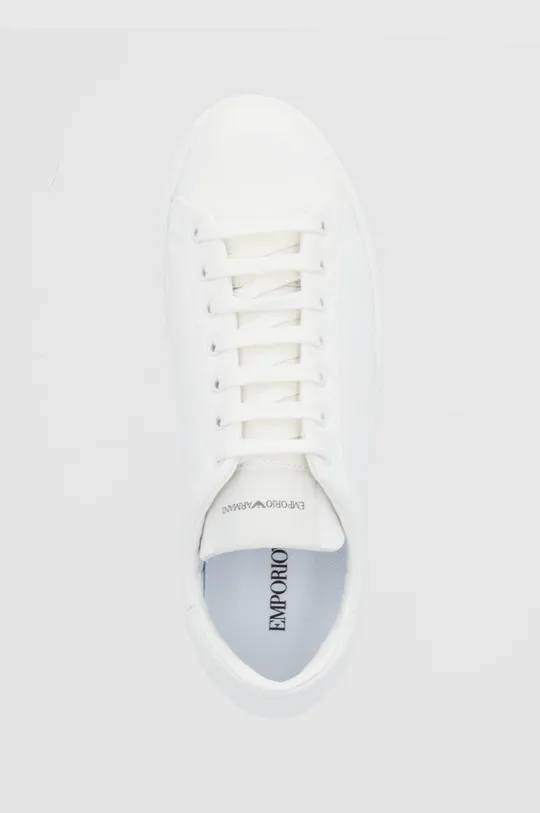 білий Шкіряні черевики Emporio Armani