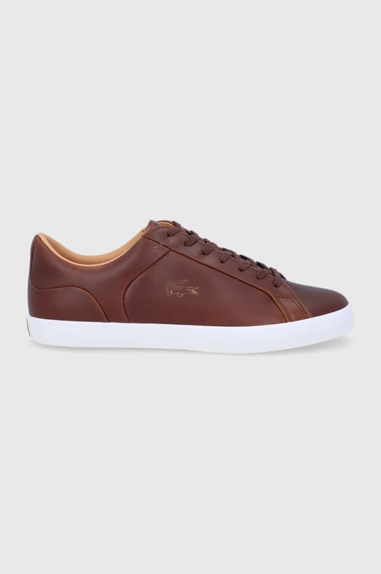 brązowy Lacoste Buty skórzane Lerond 40CMA0012.B18 Męski