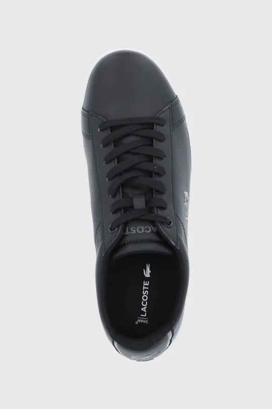 čierna Kožená obuv Lacoste Carnaby