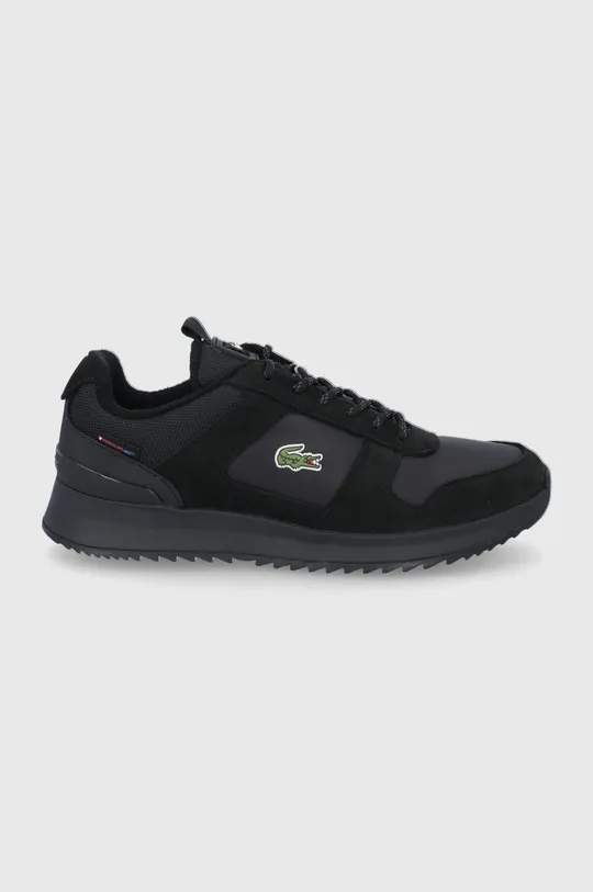 czarny Lacoste buty Męski