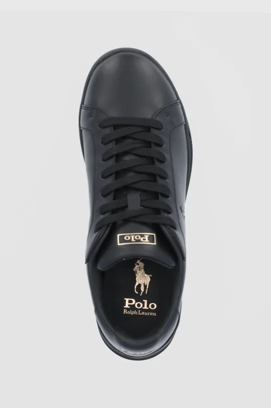 fekete Polo Ralph Lauren bőr cipő Heritage Court
