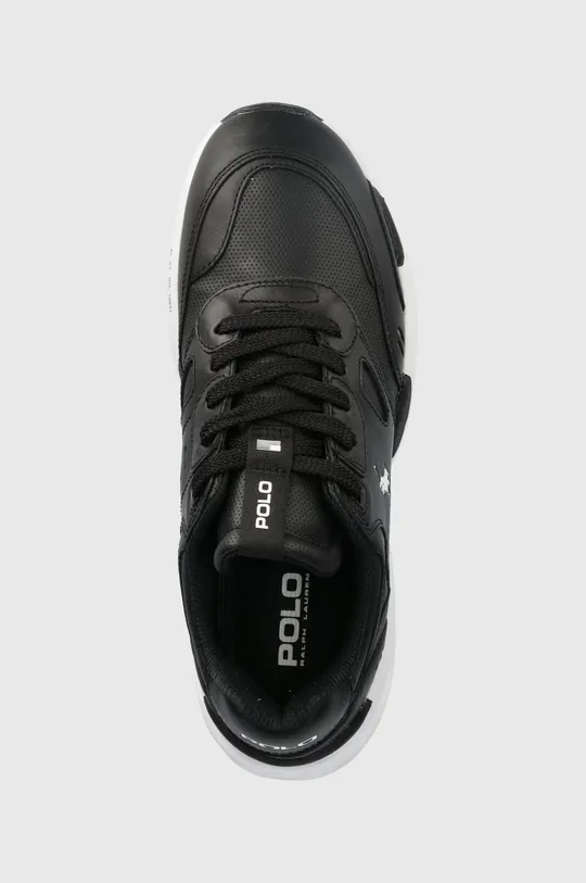 fekete Polo Ralph Lauren bőr sportcipő Polo Jogger