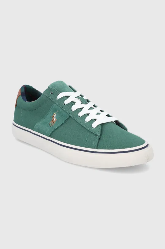 Πάνινα παπούτσια Polo Ralph Lauren πράσινο