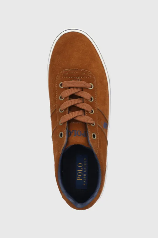 hnedá Semišové topánky Polo Ralph Lauren