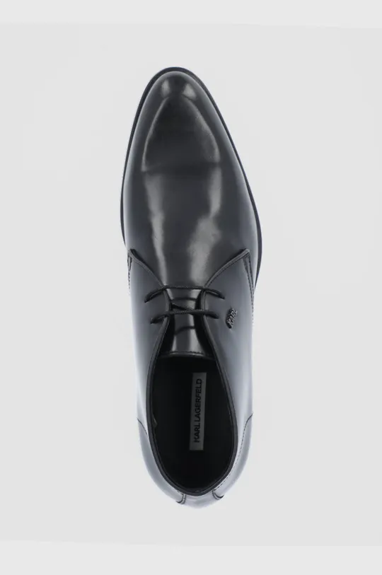 μαύρο Δερμάτινα παπούτσια Karl Lagerfeld