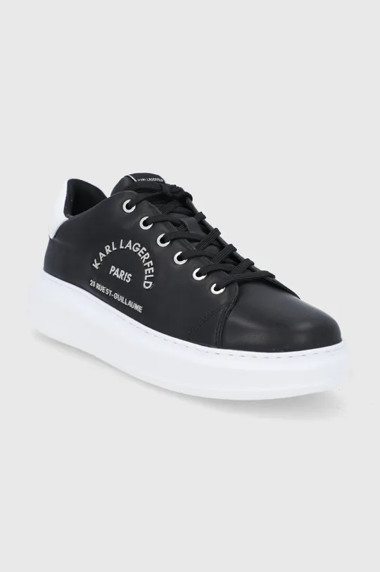 Δερμάτινα παπούτσια Karl Lagerfeld KAPRI MENS μαύρο